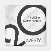 Aimant Anniversaire de la décennie blanche (Devant)