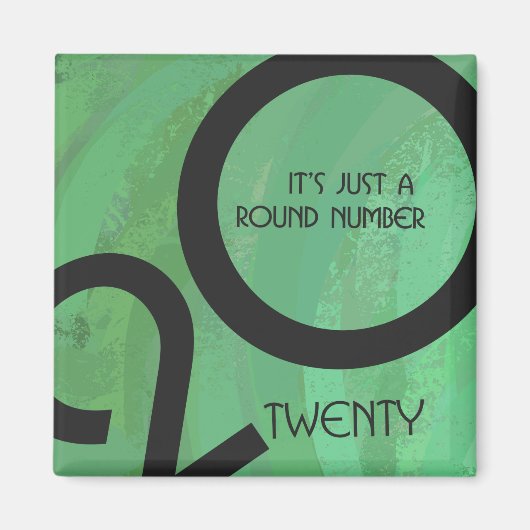 Aimant Anniversaire de la Décennie verte (Devant)