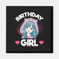 Anniversaire de la fille Anime Manga Anniversaire
