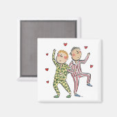 Aimant Anniversaire de la soie (Recto/Verso)