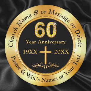 Aimant Anniversaire de l'Église chrétienne ou 60e, Faveur