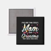Aimant Anniversaire de maman et de grand-mère (Recto/Verso)