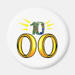 Aimant anniversaire de mariage 10 t