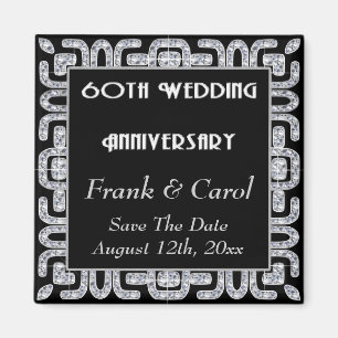 Aimant Anniversaire de mariage de jubilé de diamant