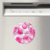 Aimant Anniversaire des Cercles de Glam en Argent Rose (In Situ (Lave-vaisselle))