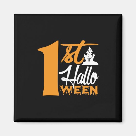 Aimant Anniversaire d'Halloween (Devant)