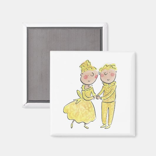 Aimant Anniversaire d'or (Recto/Verso)