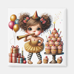 Aimant Anniversaire drôle de gnome excentrique