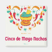 Aimant Anniversaire du Cinco De Mayo (Devant)