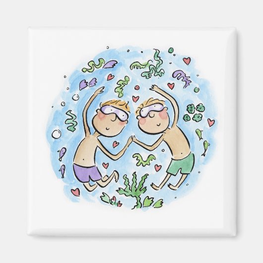 Aimant Anniversaire du corail (Devant)