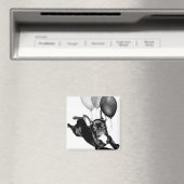 Aimant Anniversaire du français Bulldog (In Situ (Lave-vaisselle))