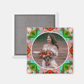 Aimant Anniversaire du Mariage rouge de Noël personnalisé (Recto/Verso)