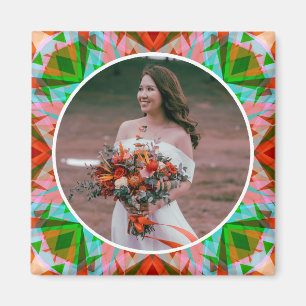 Aimant Anniversaire du Mariage rouge de Noël personnalisé