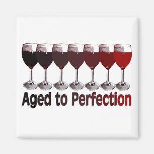 Aimant Anniversaire du vin rouge