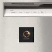 Aimant Anniversaire Éclipse solaire 2024 Avril 8 Total Éc (In Situ (Lave-vaisselle))