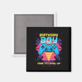 Aimant Anniversaire Garçon Temps Pour Augmenter Le Jeu Vi (Recto/Verso)