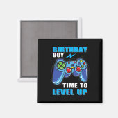 Aimant Anniversaire Garçon Temps Pour Augmenter Vidéo Jeu (Recto/Verso)