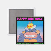 AIMANT ANNIVERSAIRE GORILLA 3,00 $ (Recto/Verso)
