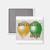 Aimant Anniversaire Joyeux anniversaire garçon (Recto/Verso)