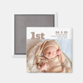 Aimant Anniversaire moderne, Production personnalisée dis (Recto/Verso)