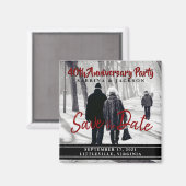 Aimant Anniversaire ou toute fête - Enregistrer la date (Recto/Verso)