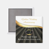 Aimant Anniversaire religieux du 50e Mariage d'or (Recto/Verso)