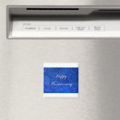 Aimant Anniversaire tourbillons bleu (In Situ (Lave-vaisselle))