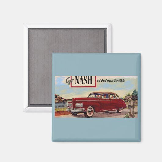 Aimant Annonce automobile Nash 1941 (Recto/Verso)