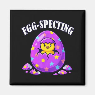 Aimant Annonce de bébé drôle d'Easter Egg-Specting Day