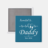 Aimant Annonce de bébé futur papa en 2026  (Recto/Verso)