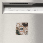 Aimant Annonce de grossesse Boho rustique à l'échographie (In Situ (Lave-vaisselle))