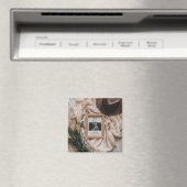 Aimant Annonce de grossesse Boho rustique à l'ultrason (In Situ (Lave-vaisselle))