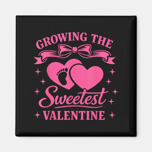 Aimant Annonce de Grossesse Croissance de la Saint-Valent (Devant)