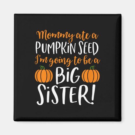 Aimant Annonce de grossesse d'automne de grande sœur pour (Devant)