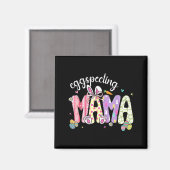 Aimant Annonce de grossesse de Mama pour Pâques (Recto/Verso)