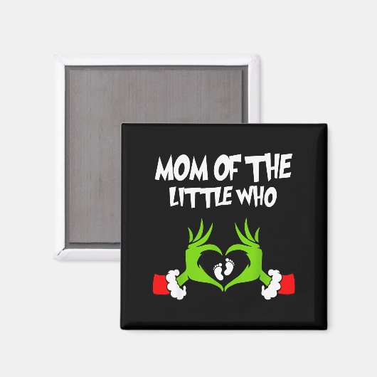 Aimant Annonce de grossesse drôle de Noël Maman de l'enfa (Recto/Verso)