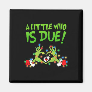 Aimant Annonce de grossesse drôle de Noël Nouvelle maman 