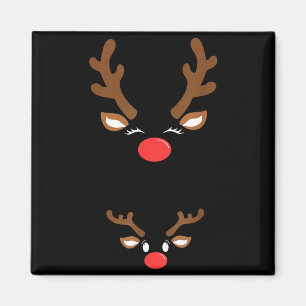 Aimant Annonce de grossesse drôle de Noël Renne