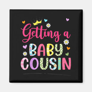 Aimant Annonce de grossesse d'un bébé cousin
