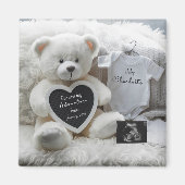 Aimant Annonce de grossesse élégante et moderne à conserv (Devant)