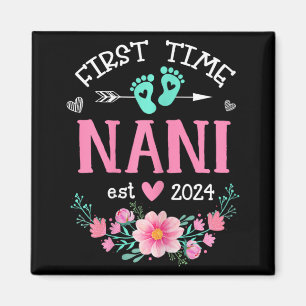 Aimant Annonce de grossesse florale Time Nani Est 2024 W