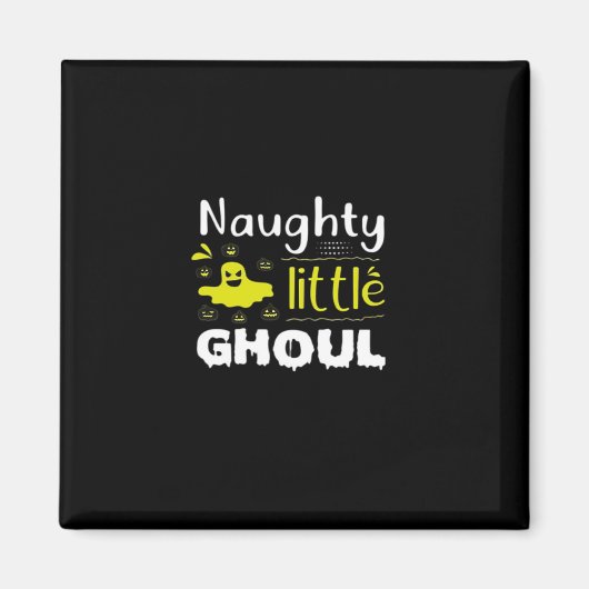 Aimant Annonce de grossesse Halloween mignonne (Devant)