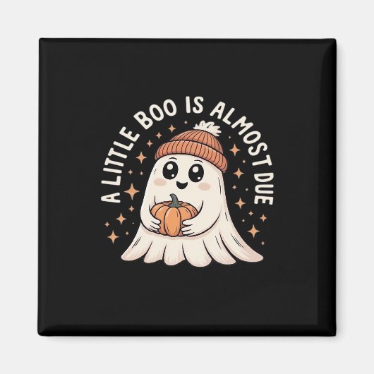 Aimant Annonce de grossesse Halloween mignonne (Devant)