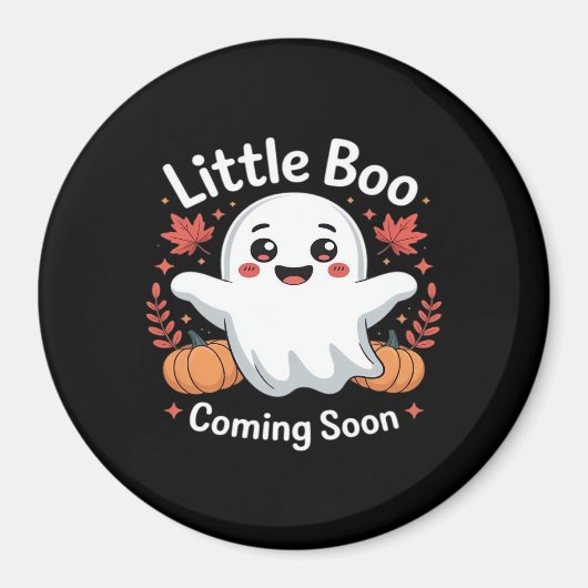 Aimant Annonce de grossesse Halloween mignonne (Devant)