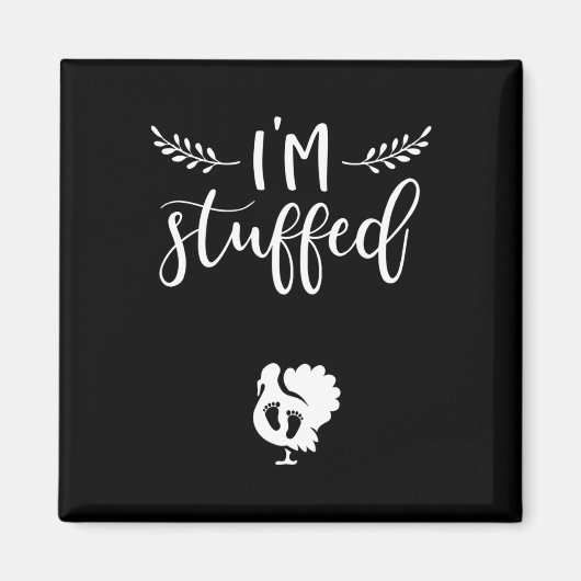 Aimant Annonce de grossesse pour Thanksgiving Bébé Dinde (Devant)