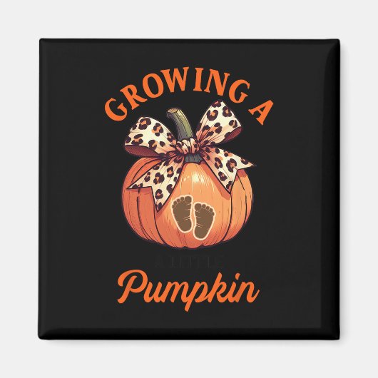 Aimant Annonce de Grossesse Thanksgiving Croissance Petit (Devant)
