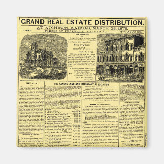 Aimant Annonce du journal immobilier Kansas