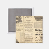 Aimant Annonces pétrolières à New York (Recto/Verso)