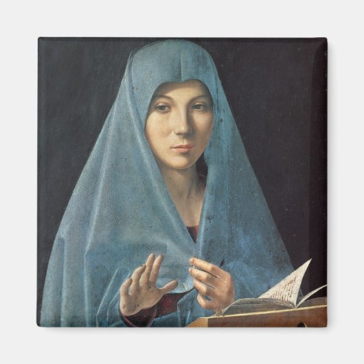 Aimant Annonciation, 1474-75 (huile sur panneau) (Devant)