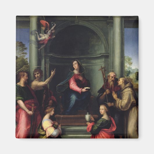 Aimant Annonciation avec les saints, 1515 (Devant)